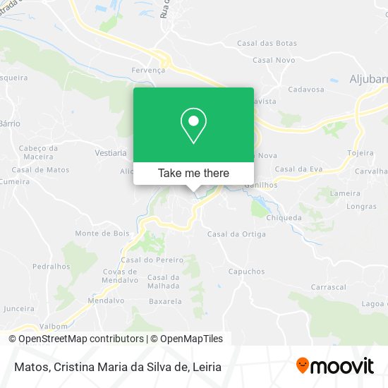 Matos, Cristina Maria da Silva de mapa