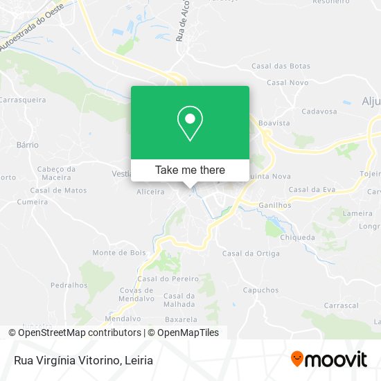 Rua Virgínia Vitorino mapa
