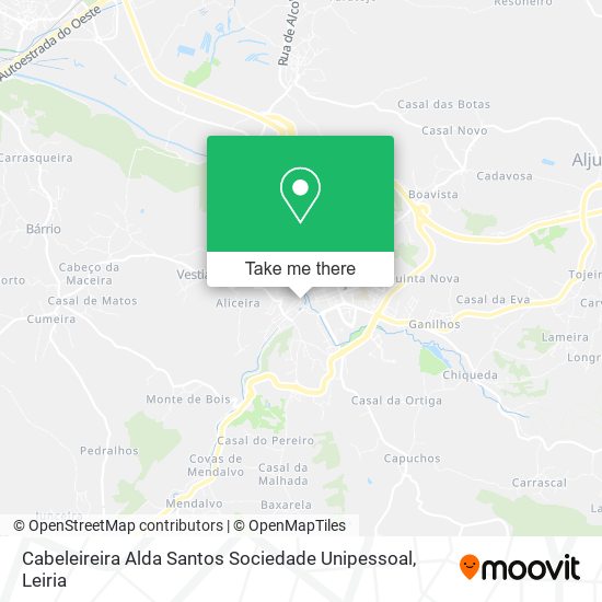 Cabeleireira Alda Santos Sociedade Unipessoal map