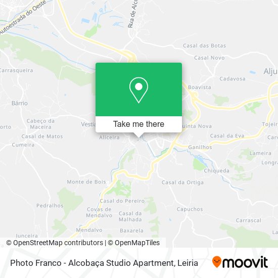 Photo Franco - Alcobaça Studio Apartment map