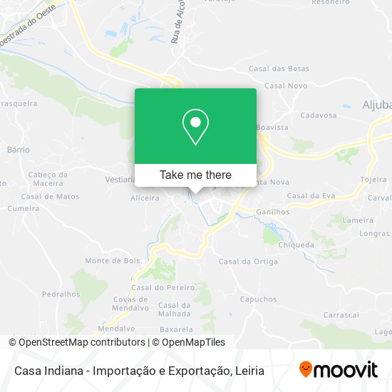 Casa Indiana - Importação e Exportação mapa
