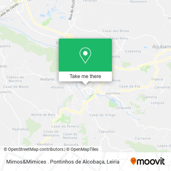 Mimos&Mimices . Pontinhos de Alcobaça mapa