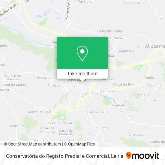 Conservatória do Registo Predial e Comercial map