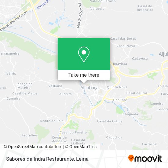 Sabores da India Restaurante mapa