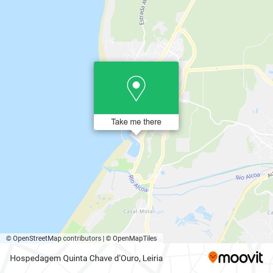 Hospedagem Quinta Chave d'Ouro map