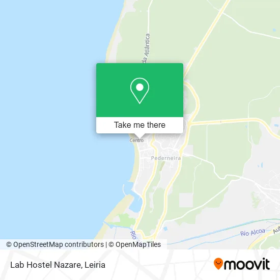 Lab Hostel Nazare map