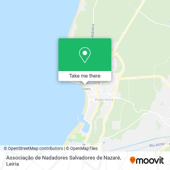 Associação de Nadadores Salvadores de Nazaré map