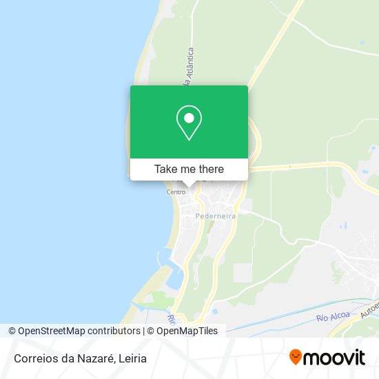 Correios da Nazaré map