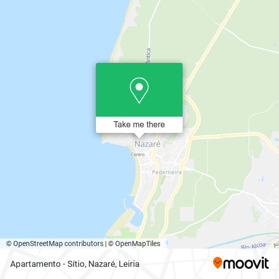 Apartamento - Sítio, Nazaré mapa