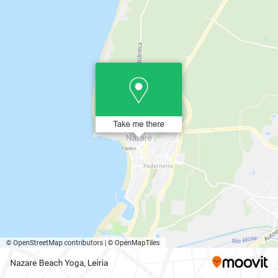 Nazare Beach Yoga map