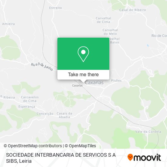 SOCIEDADE INTERBANCARIA DE SERVICOS S A SIBS mapa