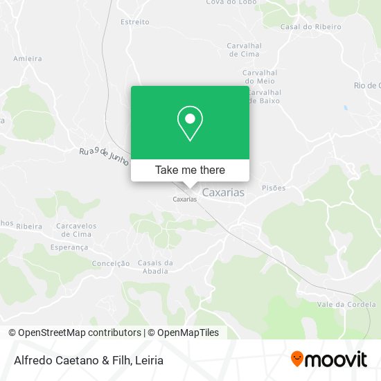 Alfredo Caetano & Filh mapa