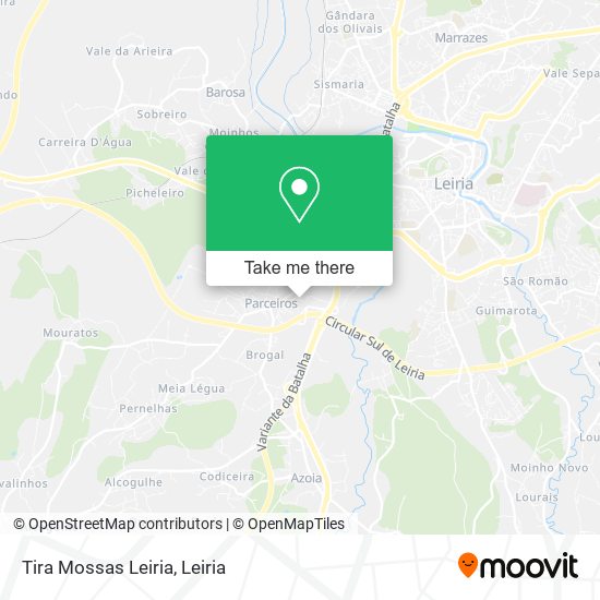 Tira Mossas Leiria map