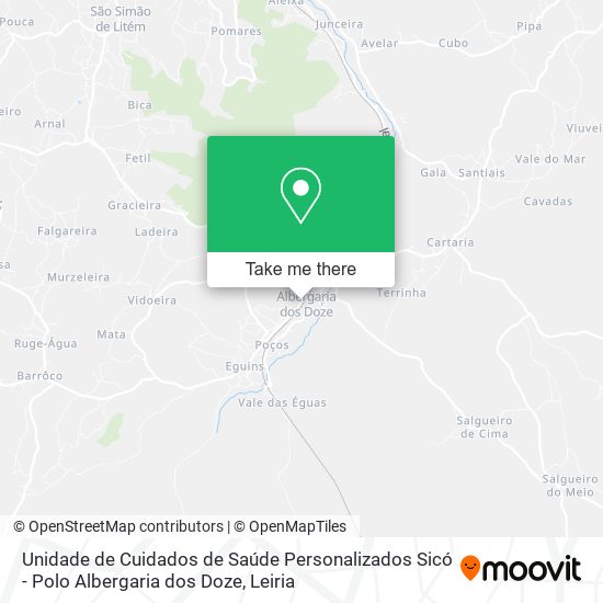 Unidade de Cuidados de Saúde Personalizados Sicó - Polo Albergaria dos Doze map