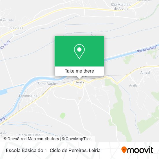 Escola Básica do 1. Ciclo de Pereiras map