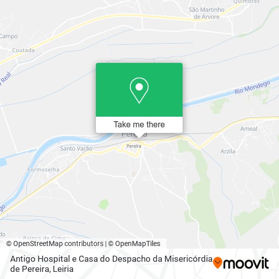 Antigo Hospital e Casa do Despacho da Misericórdia de Pereira map