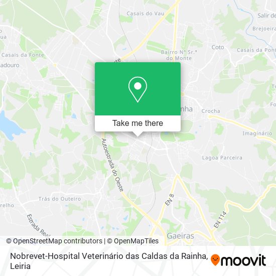 Nobrevet-Hospital Veterinário das Caldas da Rainha map