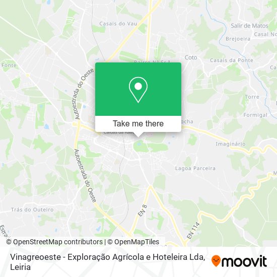 Vinagreoeste - Exploração Agrícola e Hoteleira Lda mapa