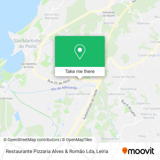 Restaurante Pizzaria Alves & Romão Lda mapa