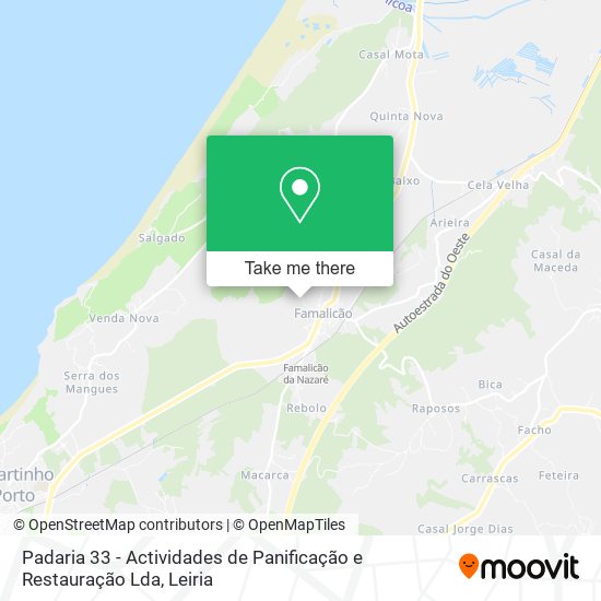 Padaria 33 - Actividades de Panificação e Restauração Lda map