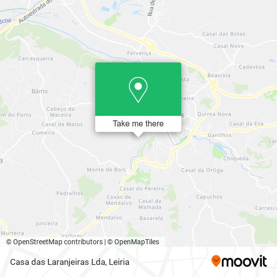 Casa das Laranjeiras Lda map