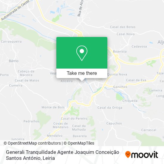 Generali Tranquilidade Agente Joaquim Conceição Santos António map