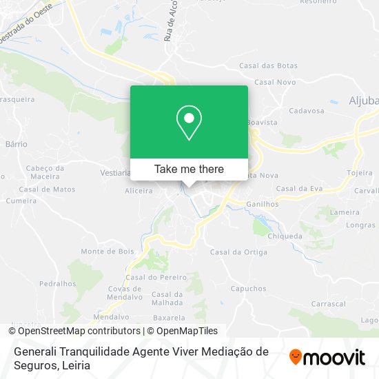 Generali Tranquilidade Agente Viver Mediação de Seguros map