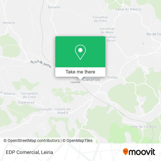 EDP Comercial map