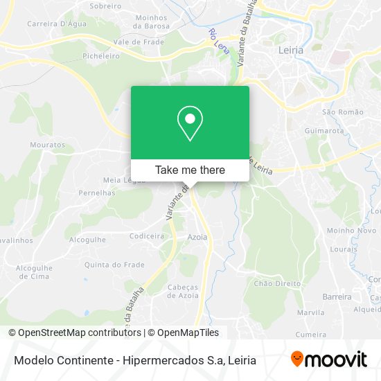 Modelo Continente - Hipermercados S.a mapa