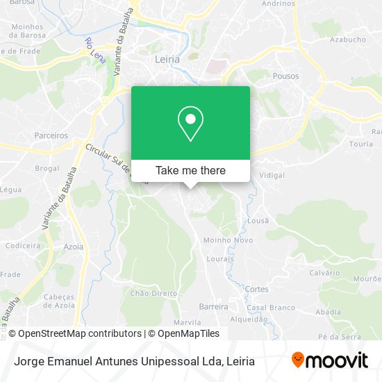 Jorge Emanuel Antunes Unipessoal Lda mapa
