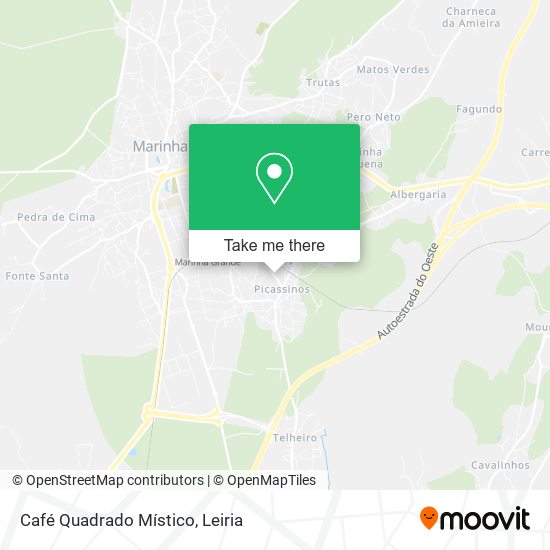 Café Quadrado Místico mapa