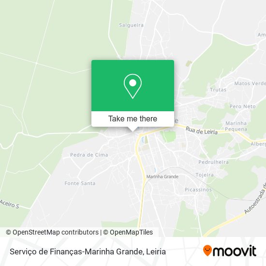 Serviço de Finanças-Marinha Grande map