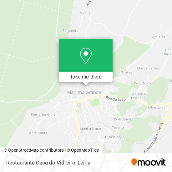 Restaurante Casa do Vidreiro map