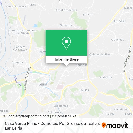 Casa Verde Pinho - Comércio Por Grosso de Texteis Lar map