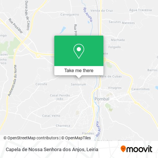 Capela de Nossa Senhora dos Anjos mapa