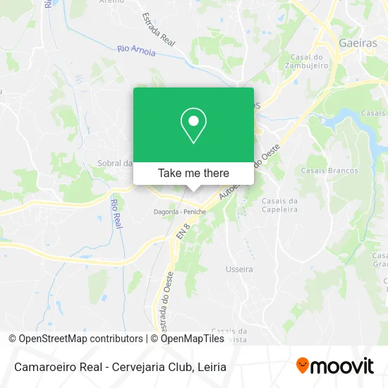 Camaroeiro Real - Cervejaria Club map