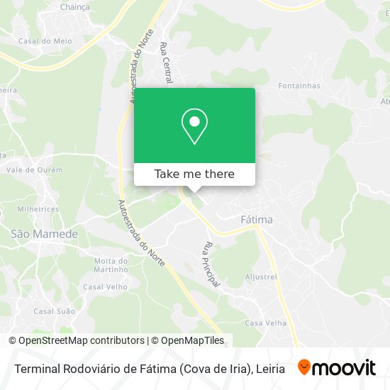 Terminal Rodoviário de Fátima (Cova de Iria) map