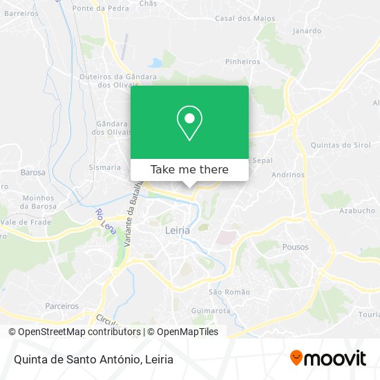 Quinta de Santo António map