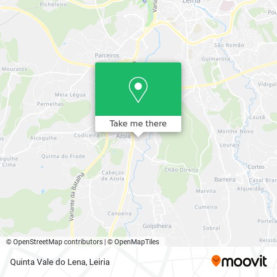 Quinta Vale do Lena mapa