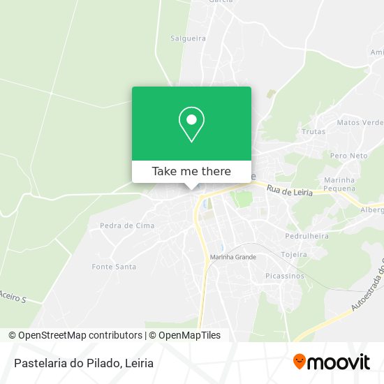 Pastelaria do Pilado mapa
