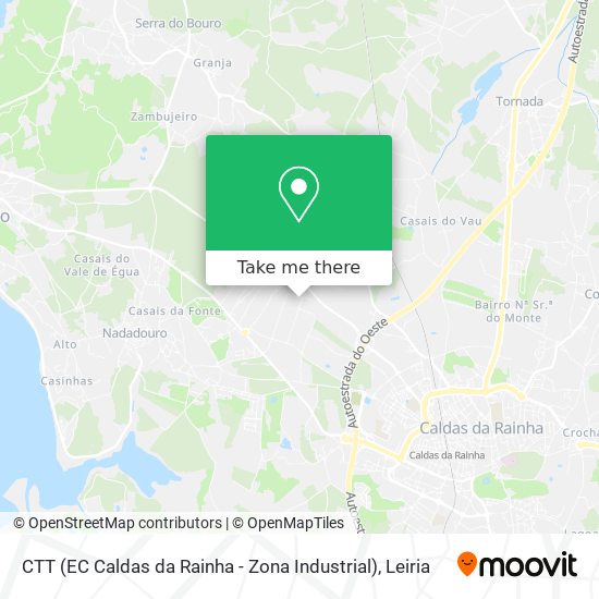 CTT (EC Caldas da Rainha - Zona Industrial) mapa