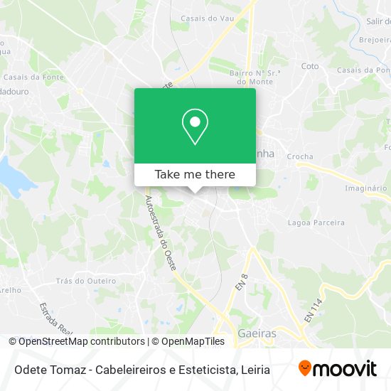 Odete Tomaz - Cabeleireiros e Esteticista mapa