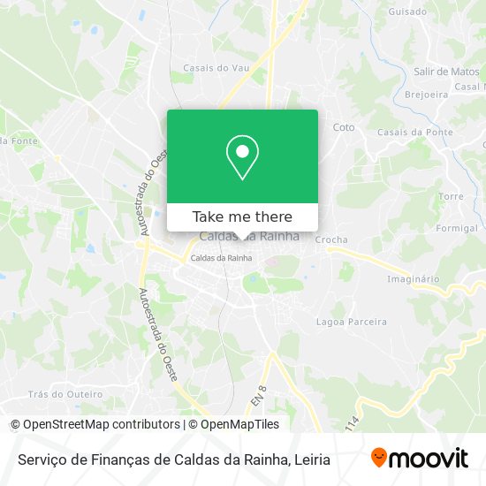 Serviço de Finanças de Caldas da Rainha map