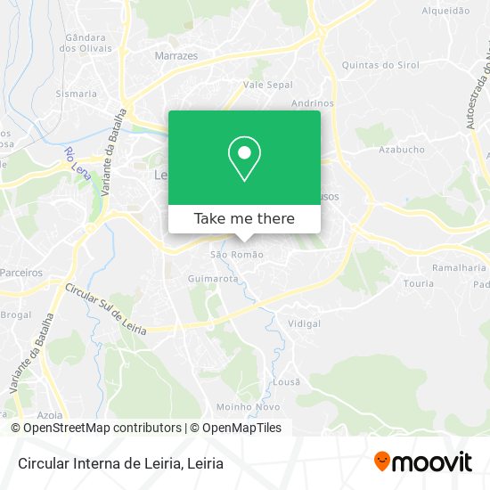 Circular Interna de Leiria map