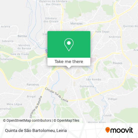 Quinta de São Bartolomeu map