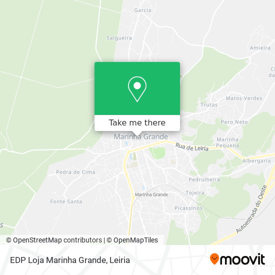 EDP Loja Marinha Grande mapa