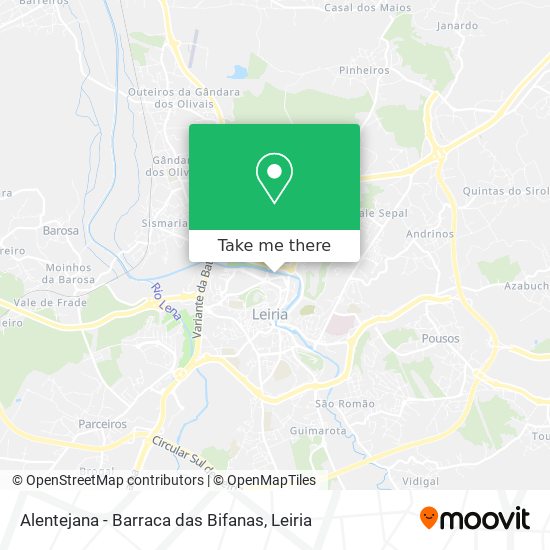 Alentejana - Barraca das Bifanas map