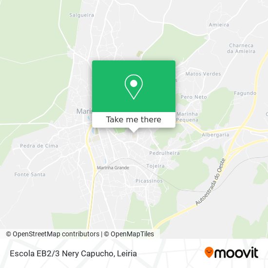 Escola EB2/3 Nery Capucho mapa