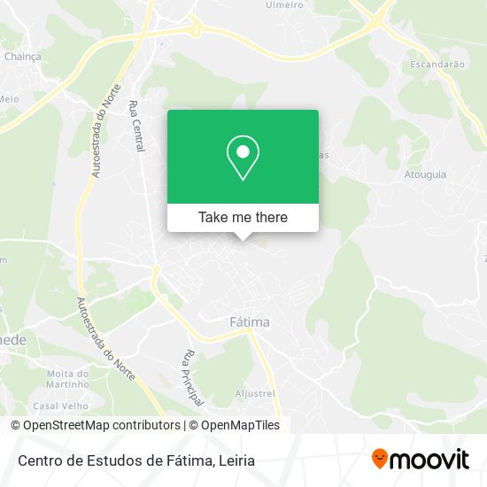 Centro de Estudos de Fátima mapa