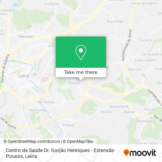 Centro de Saúde Dr. Gorjão Henriques - Extensão Pousos map